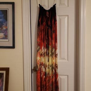Ladies Small Strapless Sundress with Beads